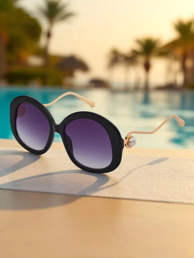 Royalfashion Солнцезащитные очки с декоративными дужками Glam Shine