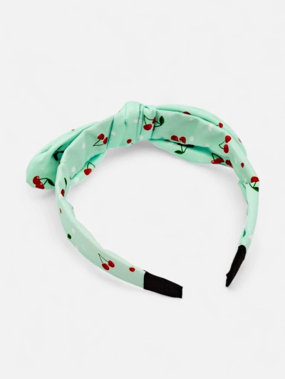 Royalfashion Children's headband with a cherry print bow