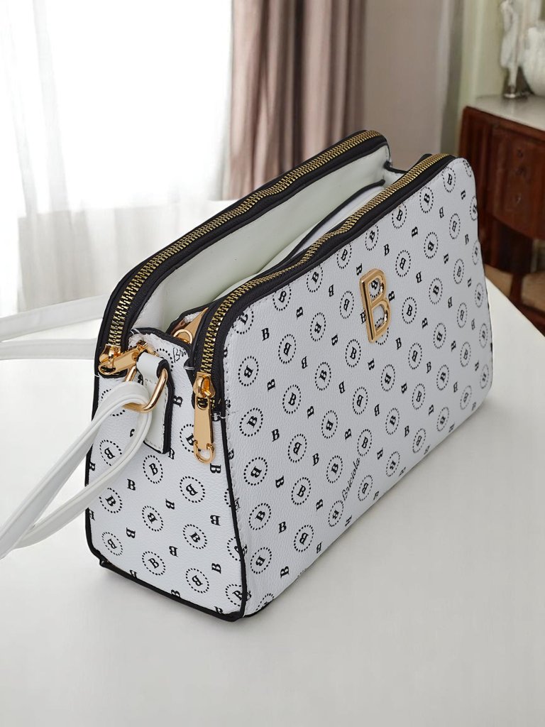 Royalfashion Small handbag made of eco leather with a Viva Linea print