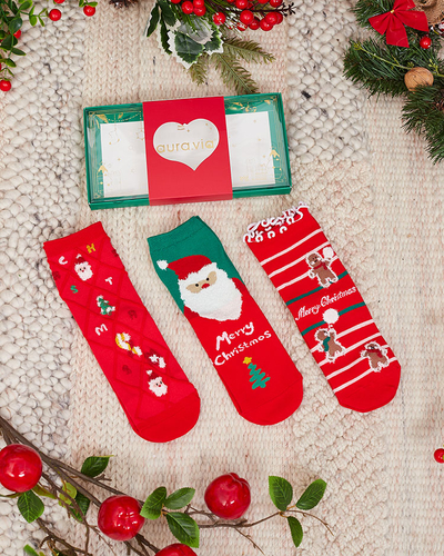 Royalfashion Christmas children's socks in a box 3/pack