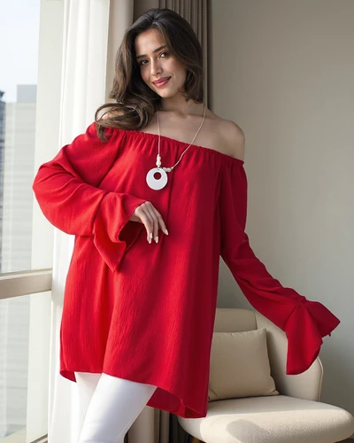 Royalfashion Sieviešu blūze spāņu stilā ar volāniem