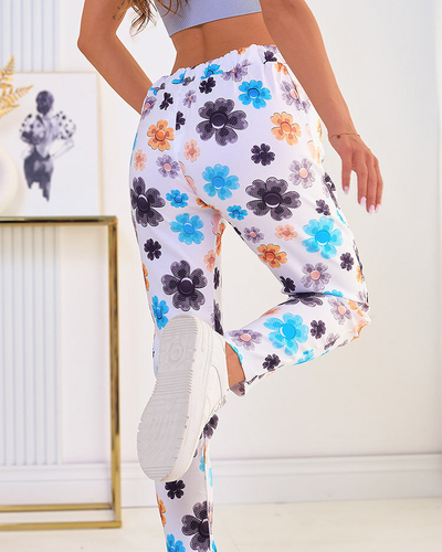 Royalfashion Women's floral fabric pants