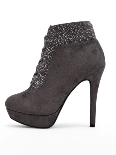 Royalfashion Women's ankle boots with rhinestones Efelolo