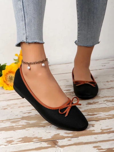 Royalfashion Женские балетки с блестками и бантом Aramie