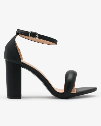 Royalfashion Black Sieviešu augstpapēžu sandales Vefre