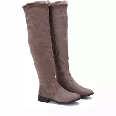 OUTLET Brown Willia flat boots - Shoes