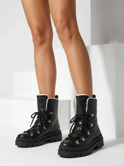 Royalfashion Women's Lace-up Snow Boots Lorii