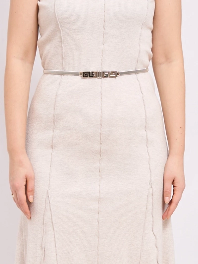 Damski pasek metalowy srebrny Heraklesa Greca glamour stylowy 64-100 cm