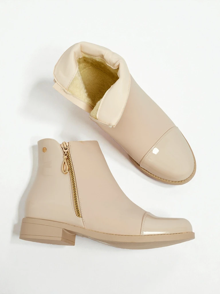 Ботинки Venus кремовые элегантные на осень