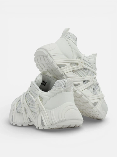 Aurora White Leather Women's Sports Sneakers for Spring