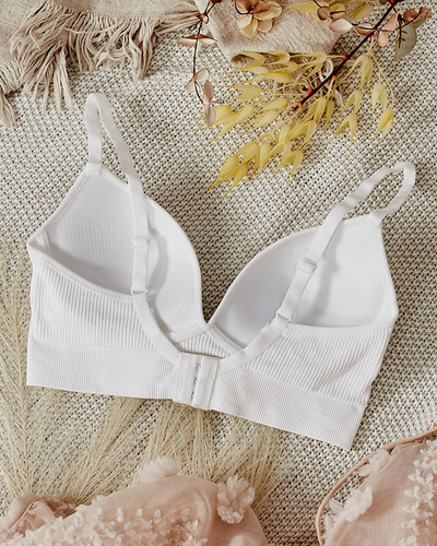 Royalfashion Women's ribbed bra