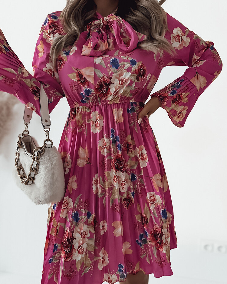 Женское цветочное мини-платье Royalfashion