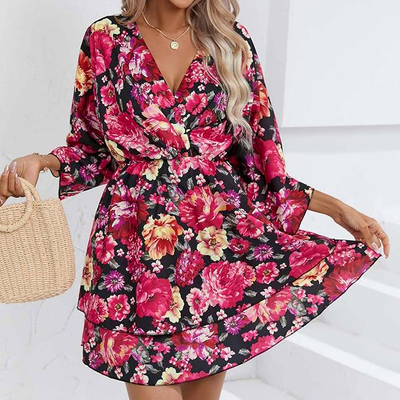 Royalfashion Women's mini dress with original pattern