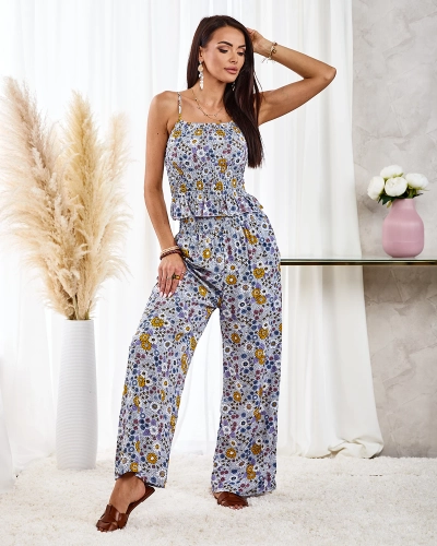 Royalfashion Узорчатый женский комплект синего цвета