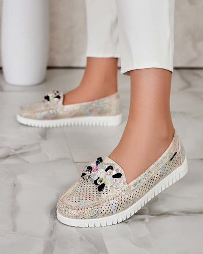 Royalfashion Women's beaded openwork moccasins Nasfali