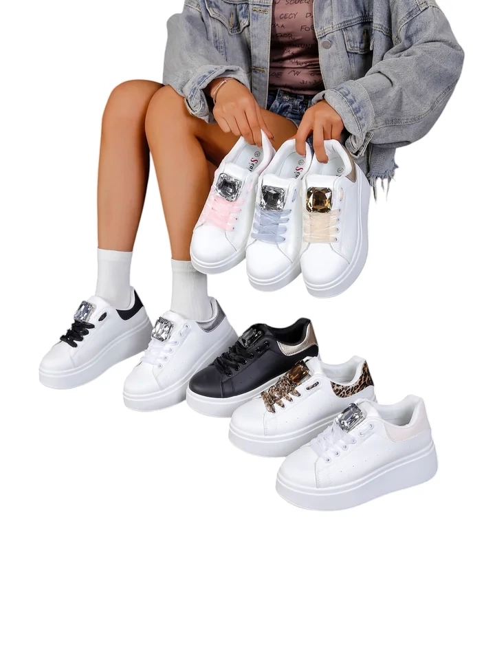 Женские спортивные кроссовки на платформе Royalfashion Safirrat