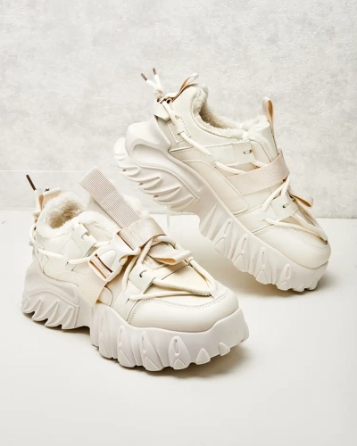 Royalfashion Женские утепленные кроссовки-лодочки