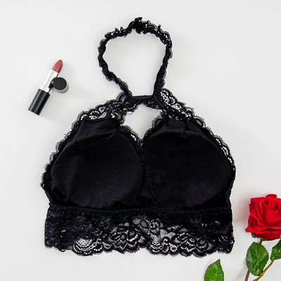 Black lace bralette bra - Underwear