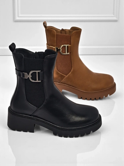 Women's high eco-leather ankle boots Ovella