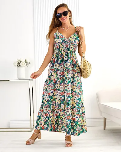 Royalfashion Kokvilnas sieviešu midi kleita