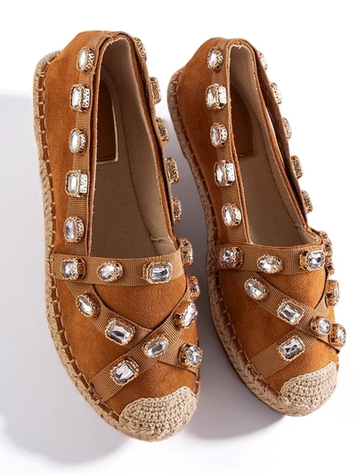 Sieviešu espadrilas ar kamieļu Wamba kristāliem - Apavi