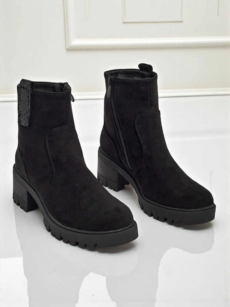 Women's Maelis eco-suede heeled ankle boots