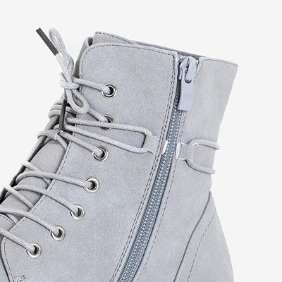 Серые женские сапоги с украшениями Matildat - Обувь