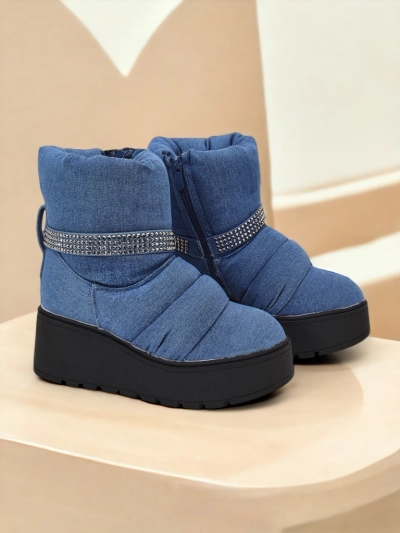 Royalfashion Women's wedge snow boots Renosi