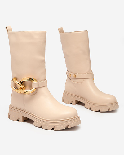 Sieviešu uzvelkami puszābaki ar kamieļu Mekira izolāciju - Apavi