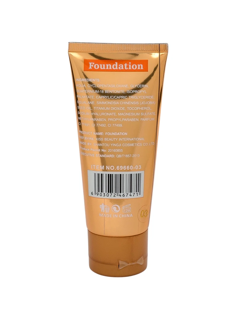 Kiss Beauty tonālais krēms ar kolagēna serumu - izgaismojošs 24H