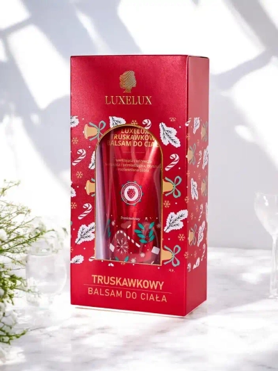 Luxelux Ziemassvētku ķermeņa balzams ar zemeņu smaržu 300 ml