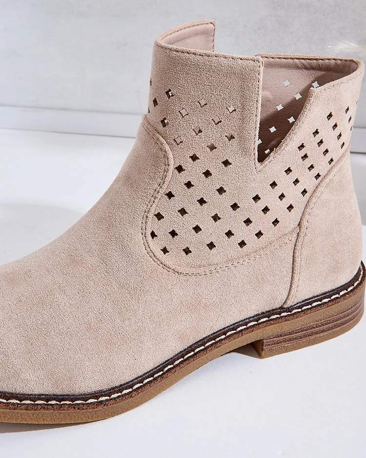 Royalfashion Светло-коричневые женские сапоги Rito