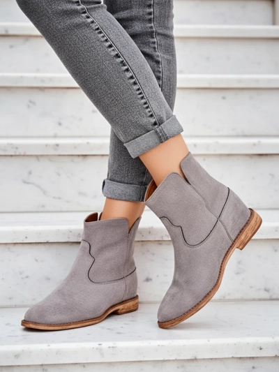 Royalfashion Женские туфли в стиле ковбоя на платформе, цвет - блюстоун