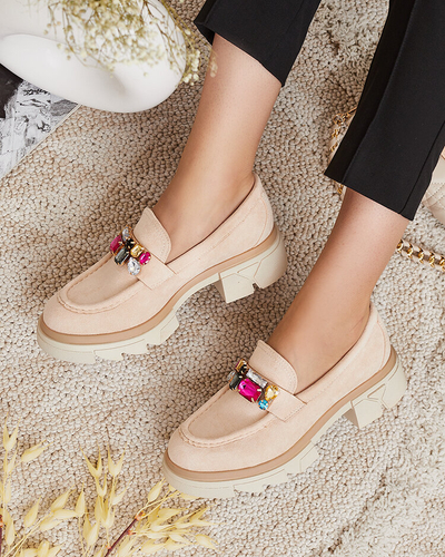 Royalfashion Mokasīni ar krāsainiem akmentiņiem Sariner