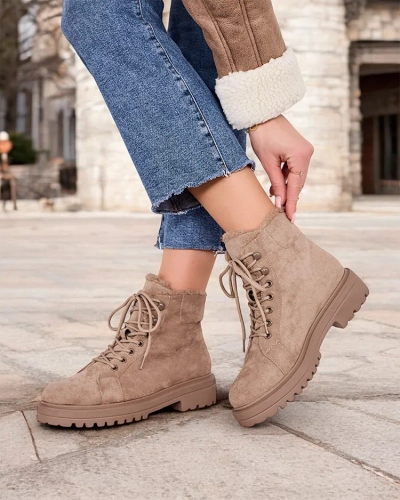 Женские ботинки на шнуровке Royalfashion Vesot
