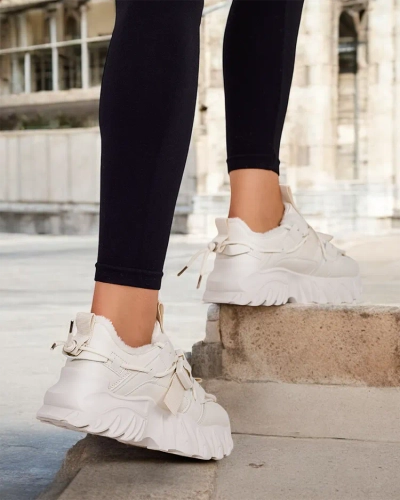 Royalfashion Женские утепленные кроссовки-лодочки