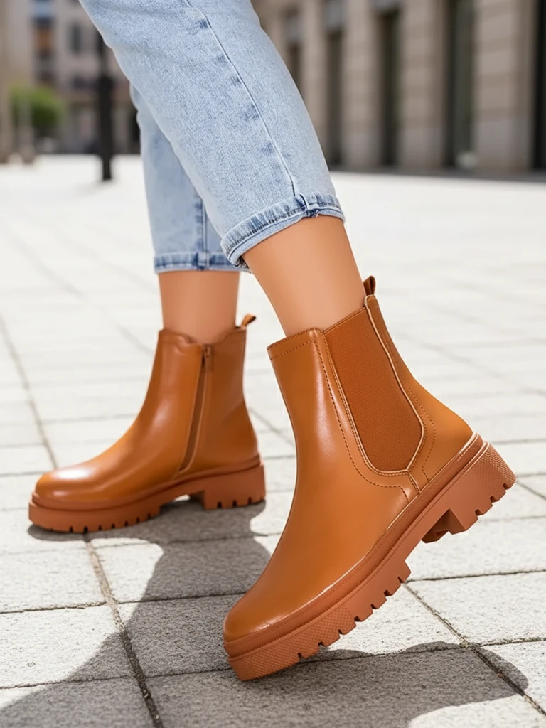 Royalfashion Sieviešu eko ādas zābaki Dovivas