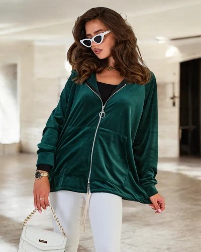 Royalfashion Women's Unzipped Hooded Sweatshirt