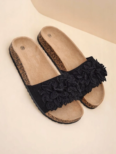 Royalfashion женские шлёпанцы с цветочными акцентами Occes