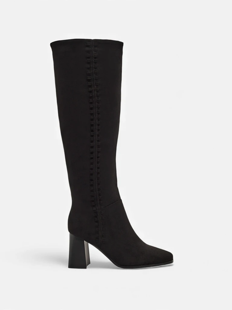 Women's Fottor Eco-Suede Block Heel Boots