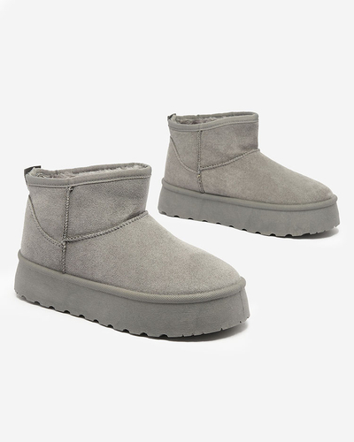 Royalfashion Grey women's platform snow boots Ersinella
