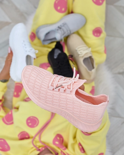 Бежевые женские спортивные туфли из ткани Orycys- Footwear