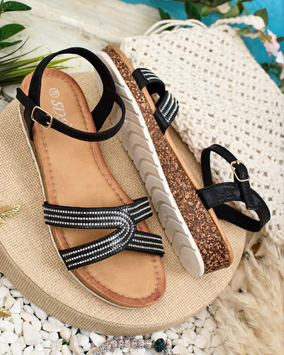 Royalfashion Женские сандалии с цирконами Elif