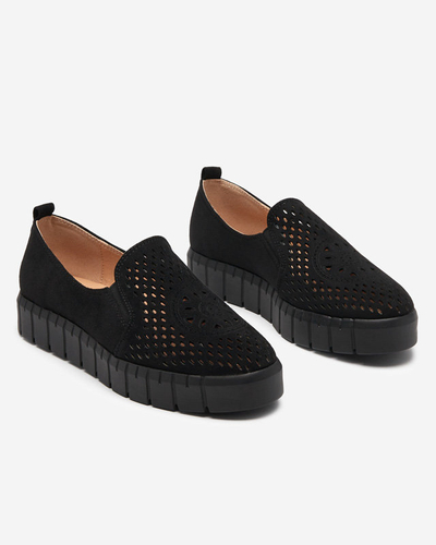 Women's black openwork shoes Ihalmi - Footwear