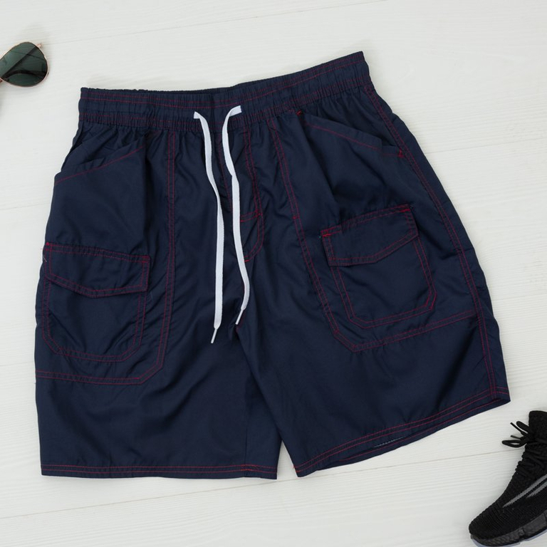 Navy blue men's sports shorts shorts - Clothing