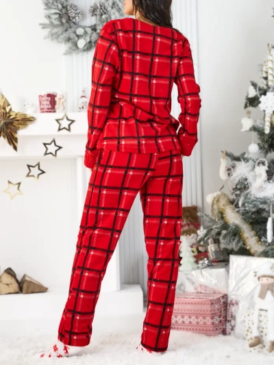 Royalfashion Women's checked pajamas