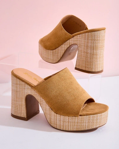 Royalfashion Women's Voxon Heeled Flip-Flops