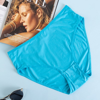 Women's blue panties PLUS SIZE panties - Underwear