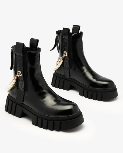 Royalfashion Black women's boots Zifosca