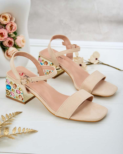 Royalfashion Women's Sandals on a post with crystals Ohvare
